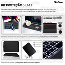 Kit Capa Para MacBook Air 15.3 Pol  M2 M3 M4 + Neoprene + Protetor de Teclado