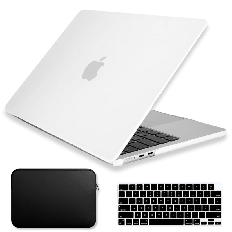 Kit Capa Para MacBook Air 15.3 Pol  M2 M3 M4 + Neoprene + Protetor de Teclado