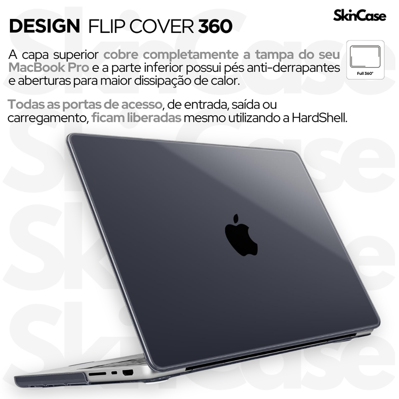 Capa HardCase P/ MacBook Pro 16.2 A2485 2021-2025