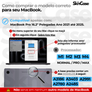 Capa HardCase P/ MacBook Pro 16.2 A2485 2021-2025