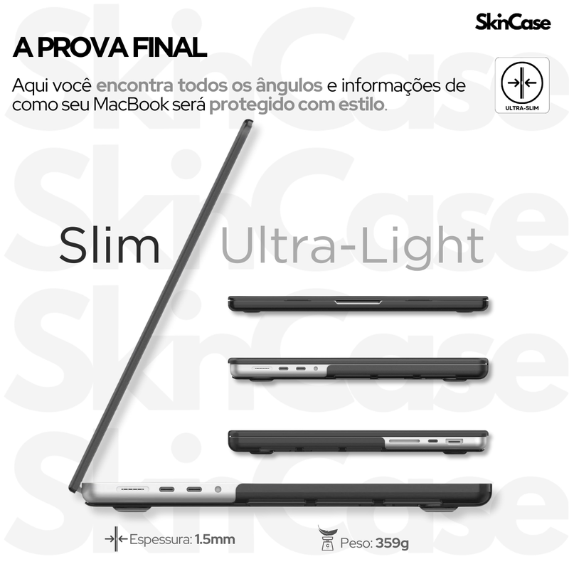 Capa HardCase Para MacBook Pro 16.2 Pol M1 M2 M3 M4-A2485-2021-2025