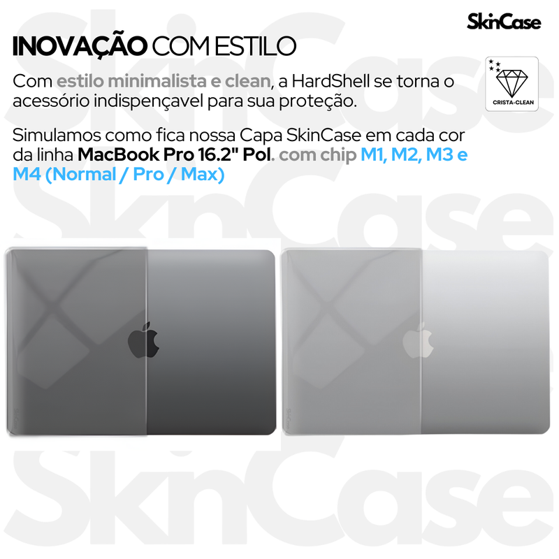 Capa HardCase P/ MacBook Pro 16.2 A2485 2021-2025