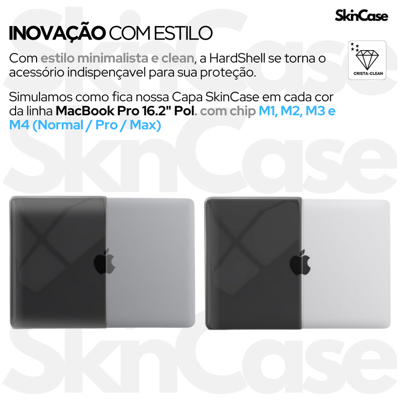 Kit Capa +Bag Neoprene P/ MacBook Pro 16.2 Pol M1 M2 M3 M4-A2485-2021-2025