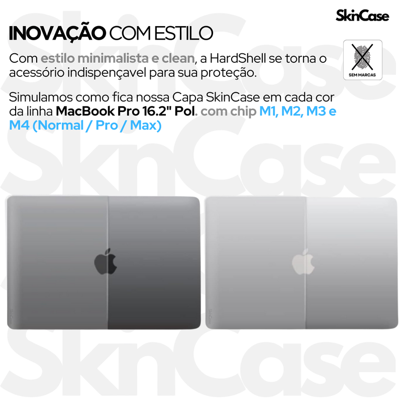 Kit Capa +Bag Neoprene P/ MacBook Pro 16.2 Pol M1 M2 M3 M4-A2485-2021-2025