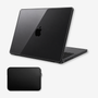 Capa HardShell Preto Cristal SkinCase para MacBook Pro 16 M1 M2 M3 M4 M5 com Bag Neoprene #cor_preto cristal