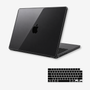 Capa HardShell Preto Cristal SkinCase para MacBook Pro 16 M1 M2 M3 M4 M5 com Protetor de Teclado #Preto cristal