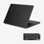 Capa HardShell Preto Fosco SkinCase para MacBook Pro 16 M1 M2 M3 M4 M5 com Protetor de Teclado #Preto fosco