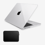 Capa HardShell Transparente Cristal SkinCase para MacBook Pro 16 M1 M2 M3 M4 M5 com Bag Neoprene #cor_transparente cristal
