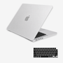 Capa HardShell Transparente Fosca SkinCase para MacBook Pro 16 M1 M2 M3 M4 M5 com Protetor de Teclado #Transparente fosco