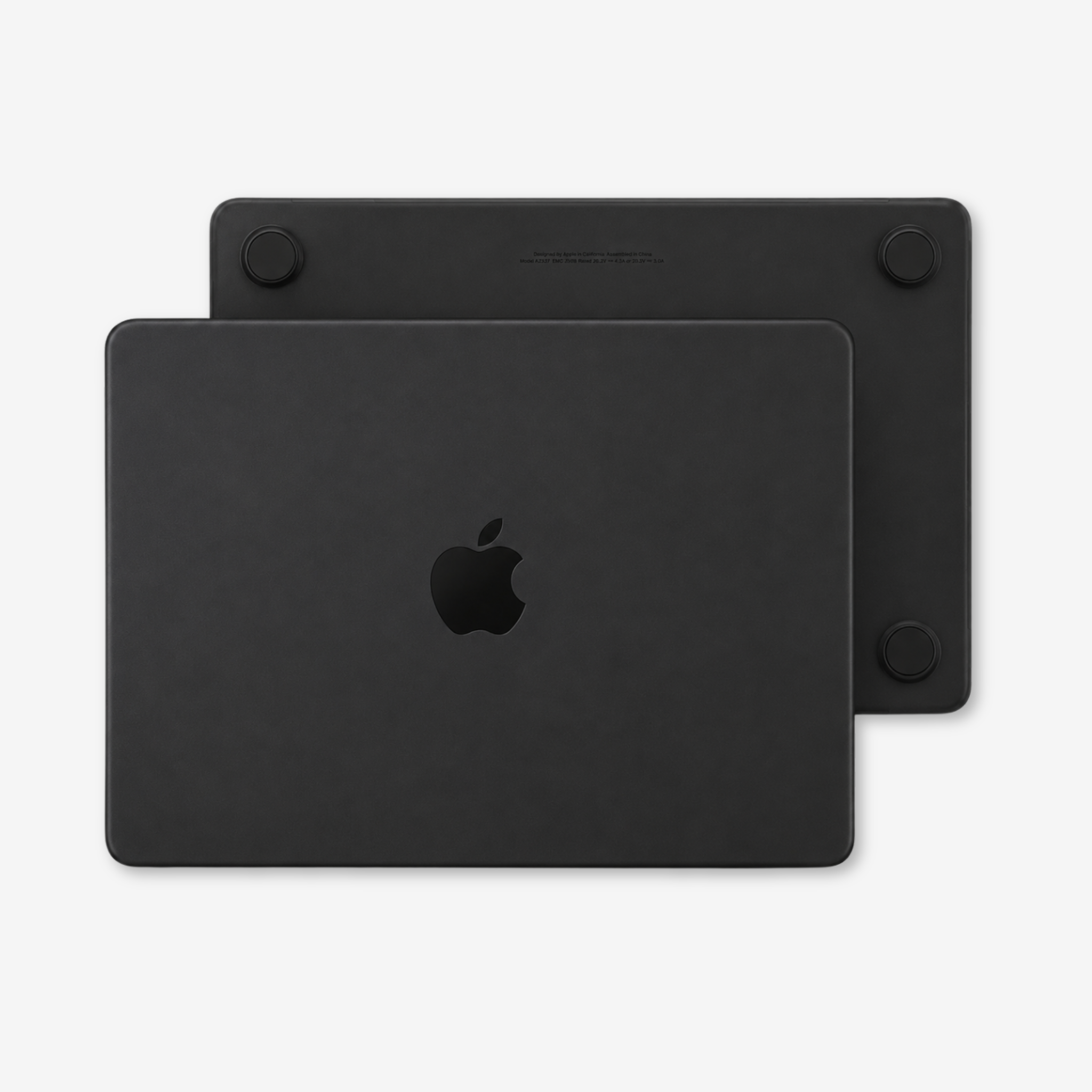 Capa HardShell Preto Fosco para MacBook Air 15 SkinCase #cor_preto fosco