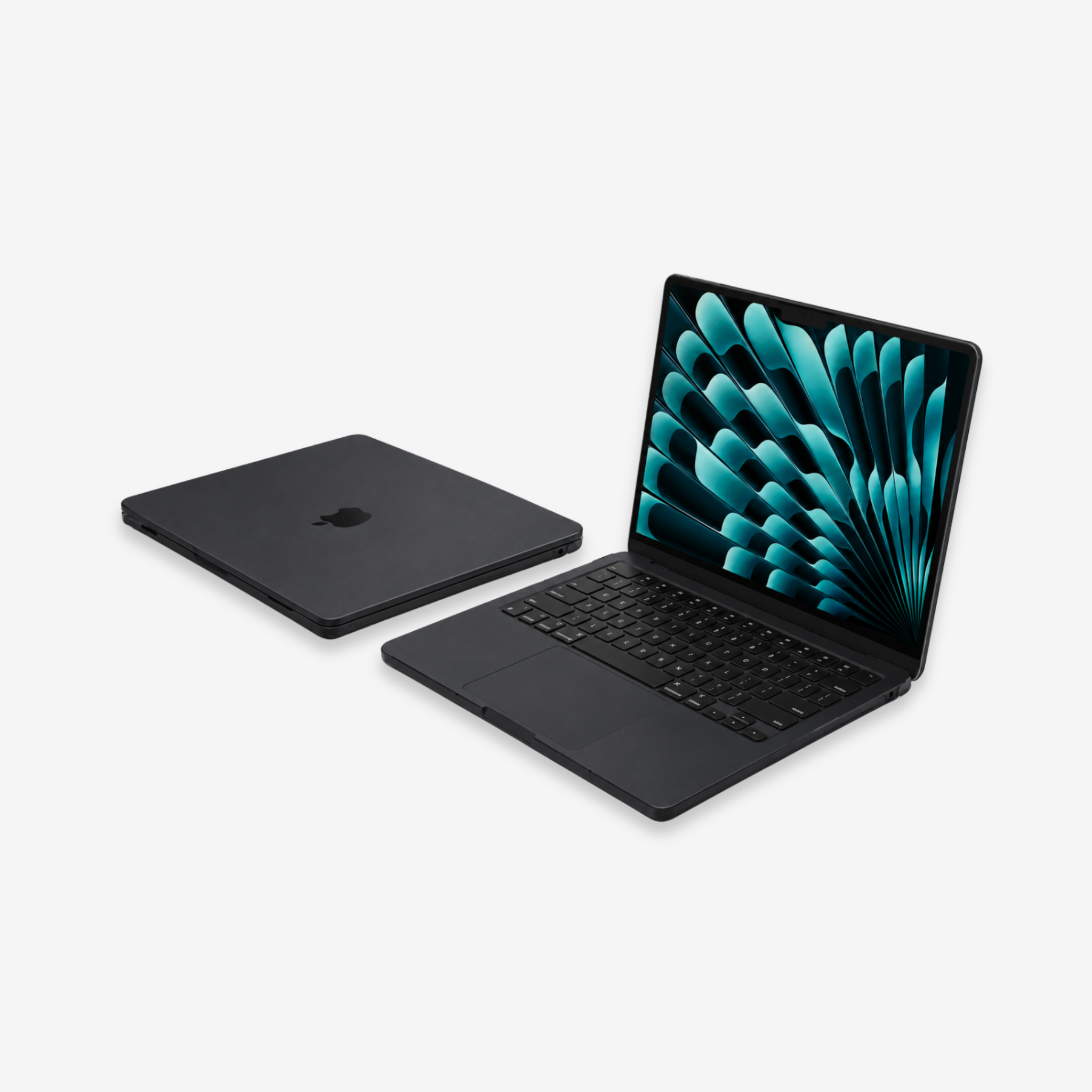 Capa HardShell Preto Fosco para MacBook Air 15 SkinCase #cor_preto fosco