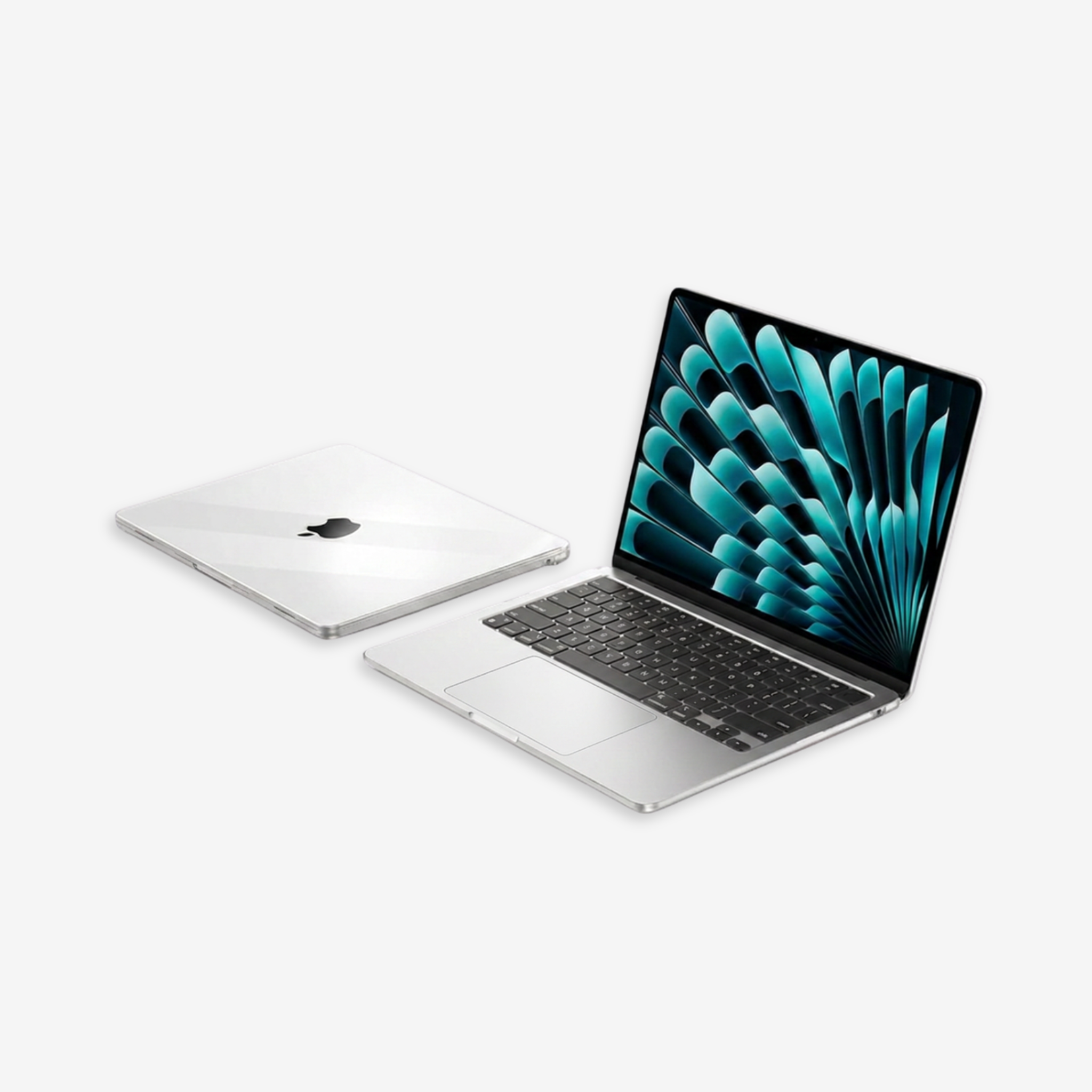 Capa HardShell Transparente Cristal para MacBook Air 15 SkinCase #cor_transparente cristal