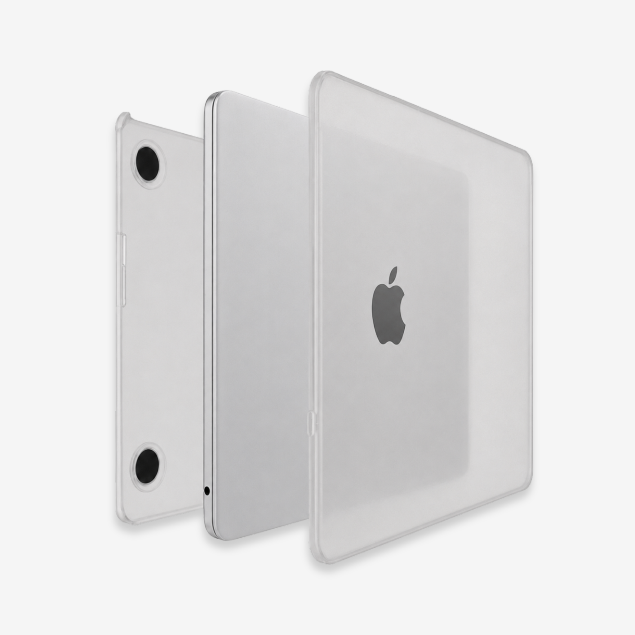 Capa HardShell Transparente Cristal para MacBook Air 15 SkinCase #cor_transparente fosco