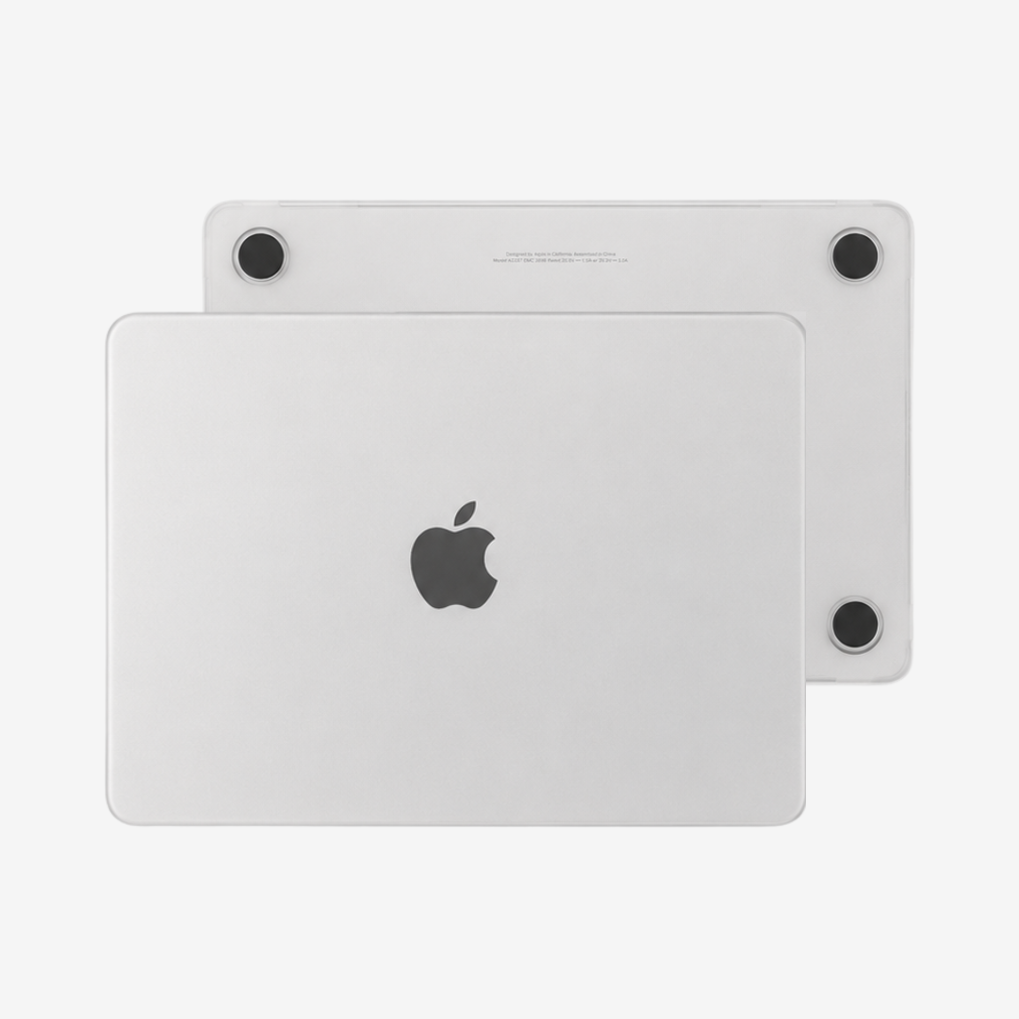 Capa HardShell Transparente Cristal para MacBook Air 15 SkinCase #cor_transparente fosco