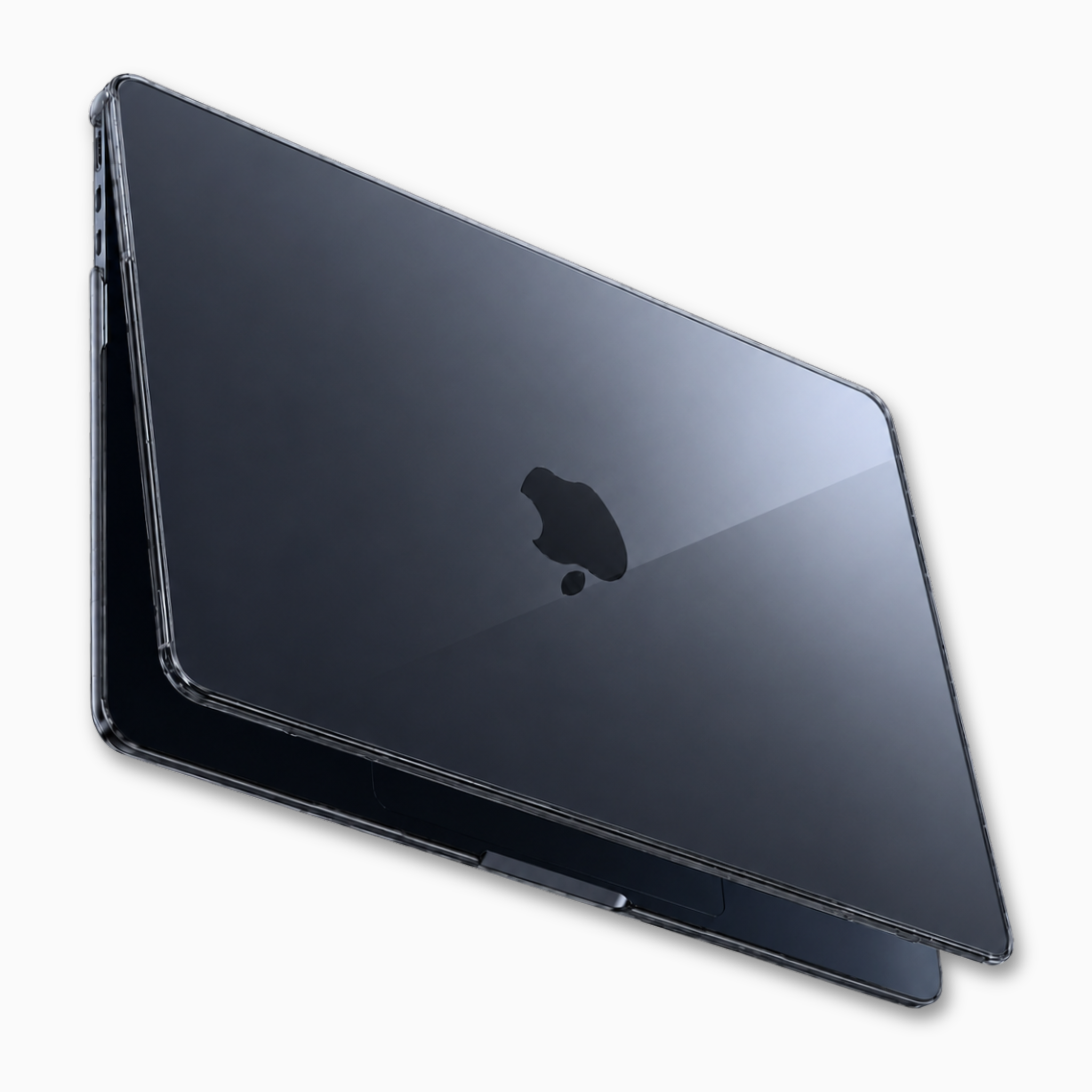 Capa HardShell Preto Cristal para MacBook Air 13 SkinCase #cor_preto cristal