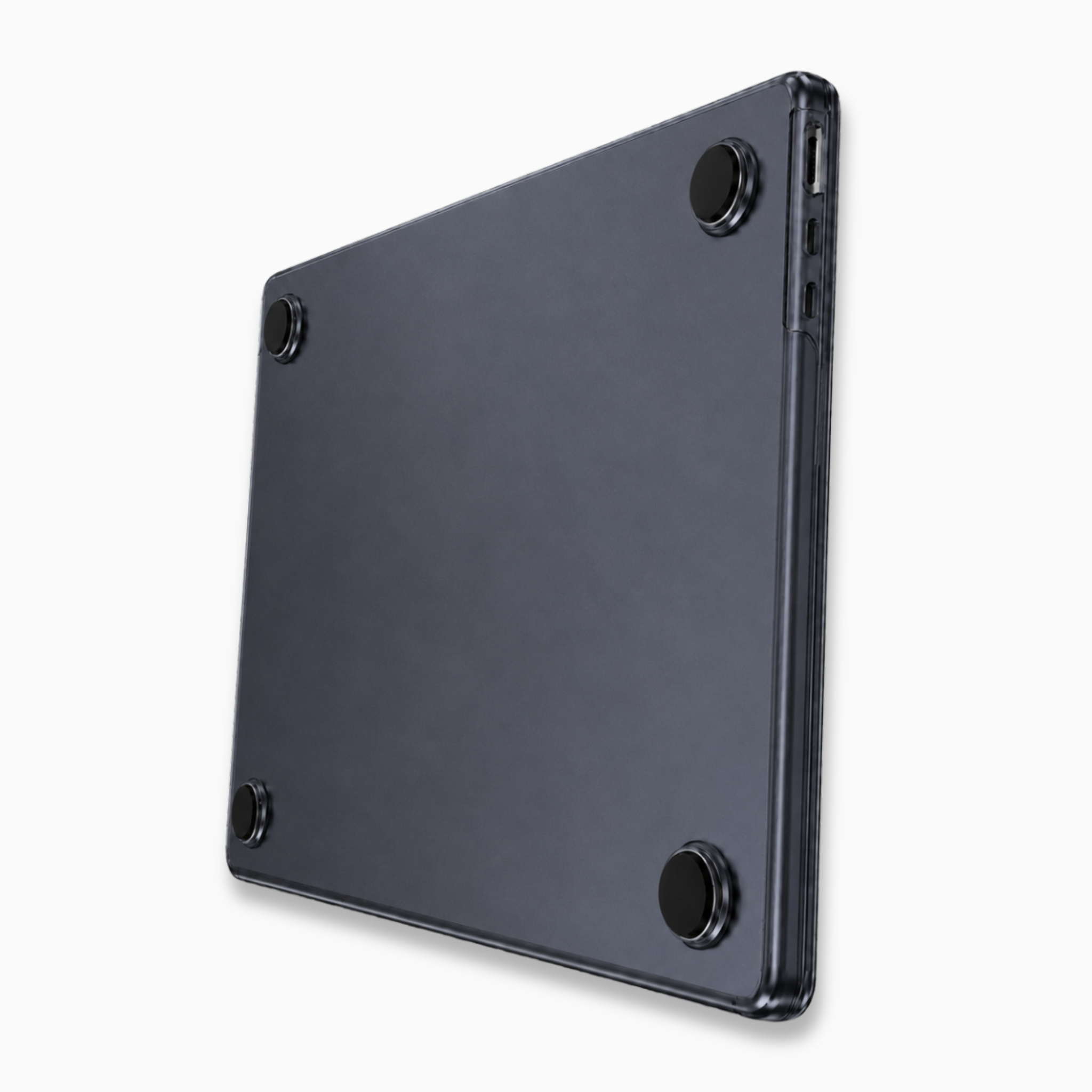 Capa HardShell Preto Cristal para MacBook Air 13 SkinCase #cor_preto cristal