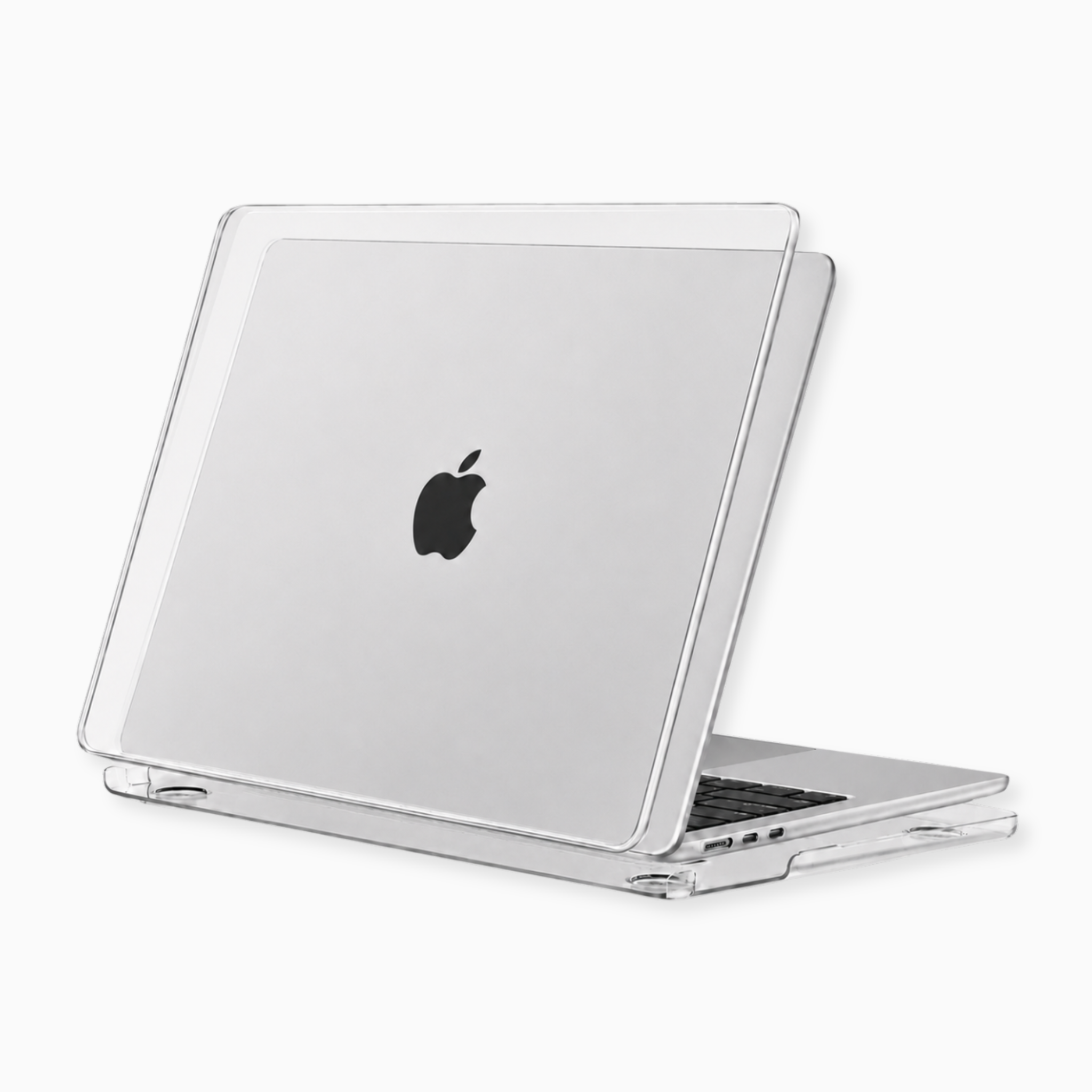 Capa HardShell Transparente Cristal para MacBook Air 13 SkinCase #cor_transparente cristal