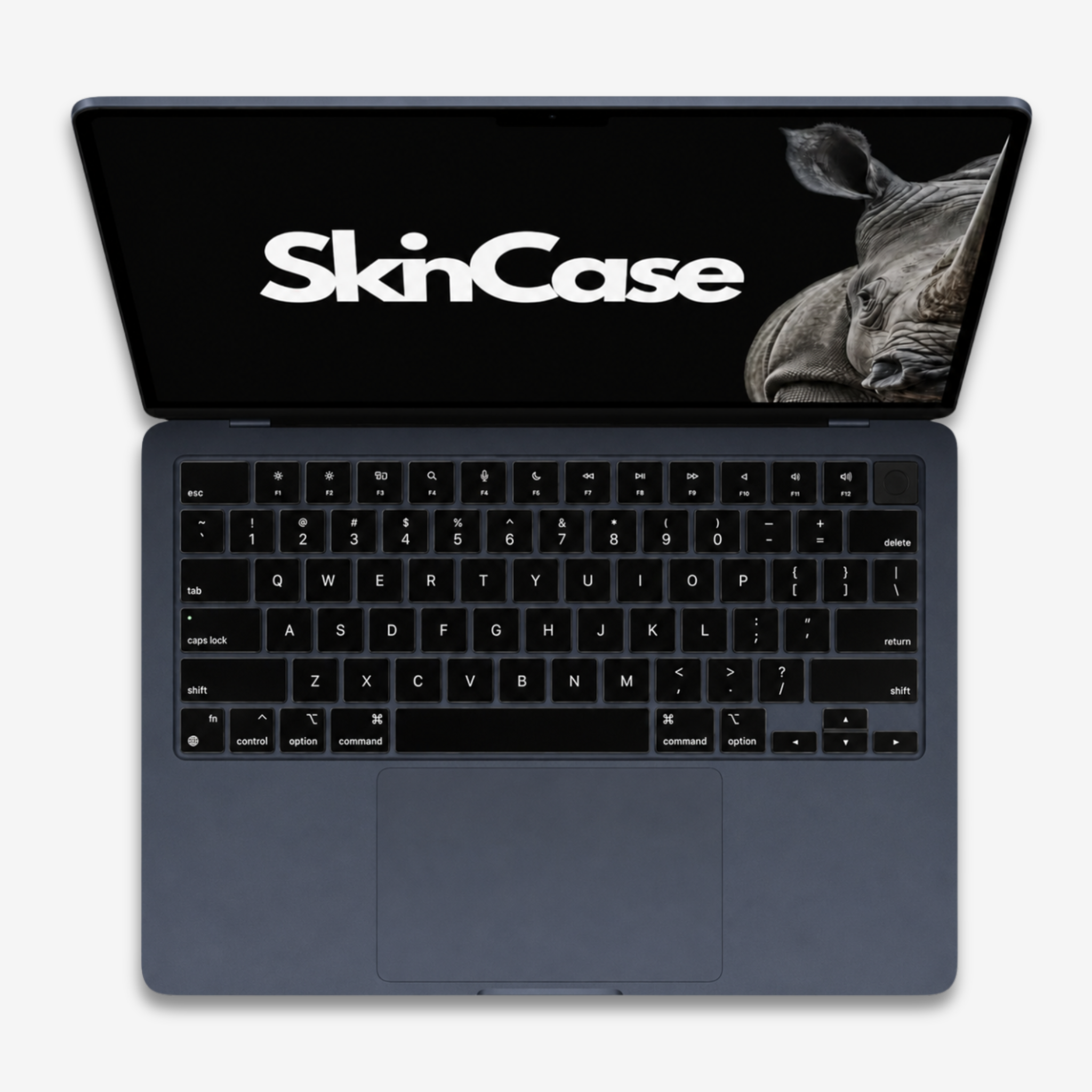 Kit SkinCase para MacBook Air 15" M2, M3, M4, M5 com Bag Neoprene preta e Protetor de Teclado