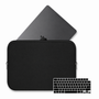 Kit Bag Neoprene SkinCase com Protetor de Teclado para MacBook Pro 14 cinza escuro