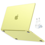 Kit Capa HardShell Amarelo Cítrico Fosca com Plug Adaptador BR para MacBook Neo 13” SkinCase #cor_amarelo cítrico fosca