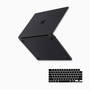 Kit Capa HardShell + Protetor de Teclado Preto Fosco para MacBook Air 13 SkinCase #cor_preto fosco