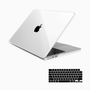 Kit Capa HardShell + Protetor de Teclado Transparente Cristal para MacBook Air 15 SkinCase #cor_transparente cristal
