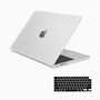 Kit Capa HardShell + Protetor de Teclado Transparente Cristal para MacBook Air 15 SkinCase #cor_transparente fosco